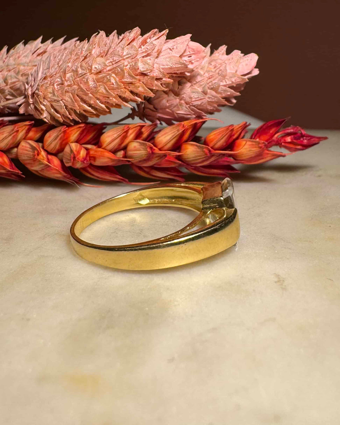 Bague Vintage Jonc Aigue-marine &quot;Nick&quot;