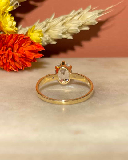 &quot;Sam&quot; 1.10 carat Aquamarine and Diamond Trilogy Ring