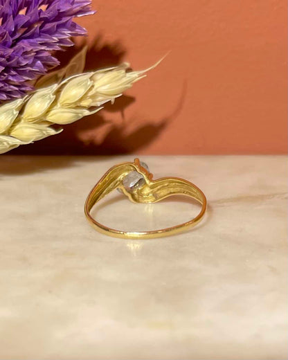 Bague Tourbillon Aigue-marine Vintage &quot;Eden&quot;