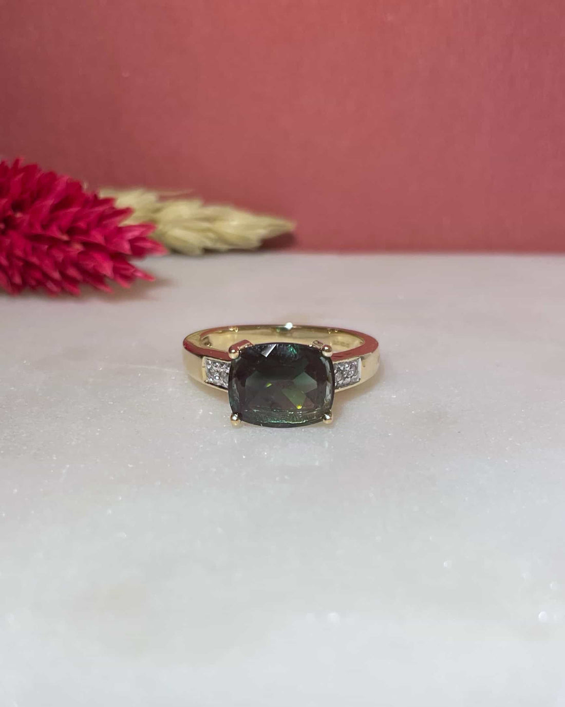 Bague Jonc Andesine 2.40 Carats &amp; Diamants &quot;Merida&quot;