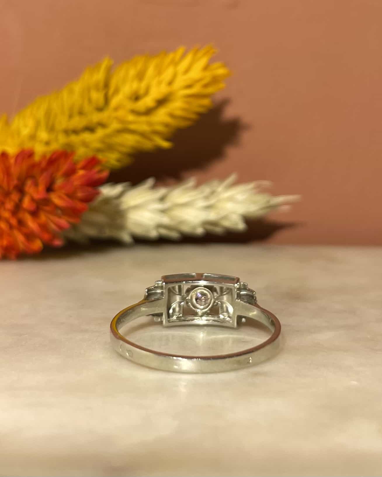Bague Art-Déco Diamant "Harlow"