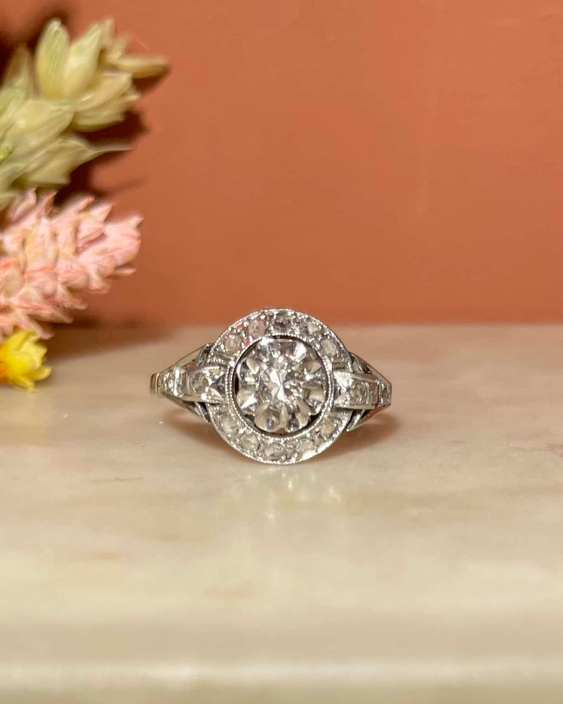 Bague Art-déco Diamants &quot;Justine&quot;