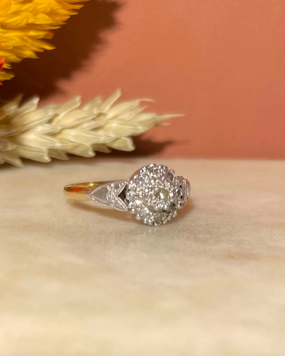 Bague Vintage Art-déco Diamants 0.32 carat &quot;Yara&quot;