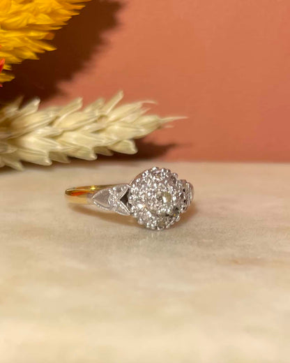Bague Vintage Art-déco Diamants 0.32 carat &quot;Yara&quot;