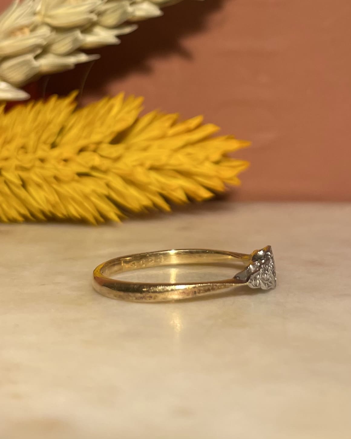 Bague Trilogie Art déco Diamants Vintage "Tamy"