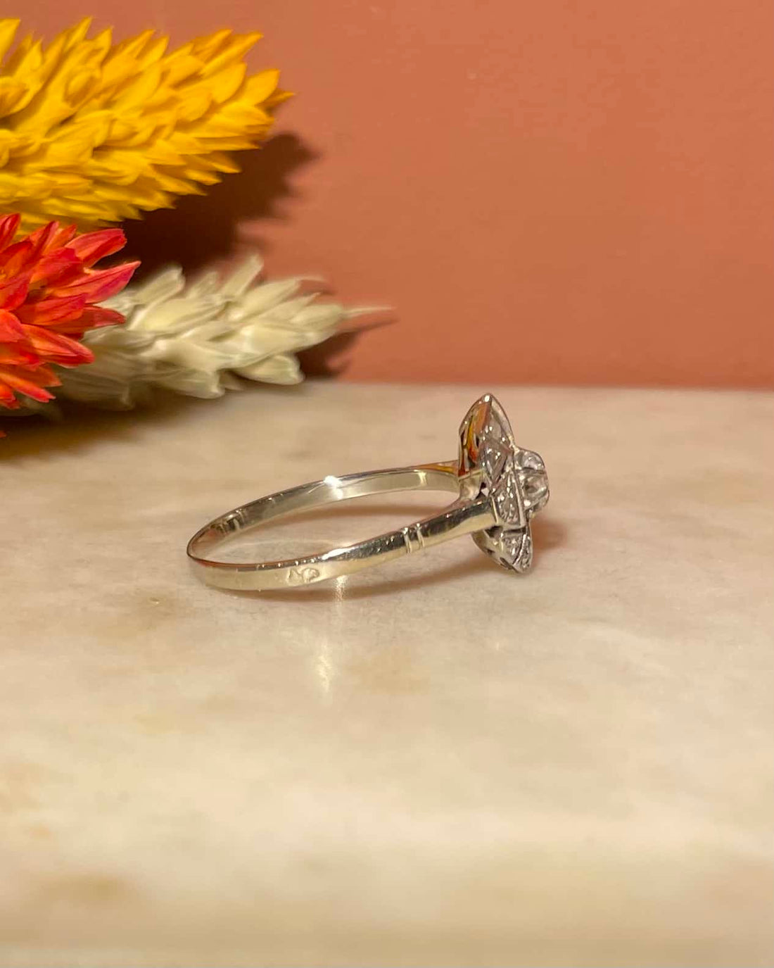 Bague Art-Déco 7 Diamants &quot;Sonia&quot;