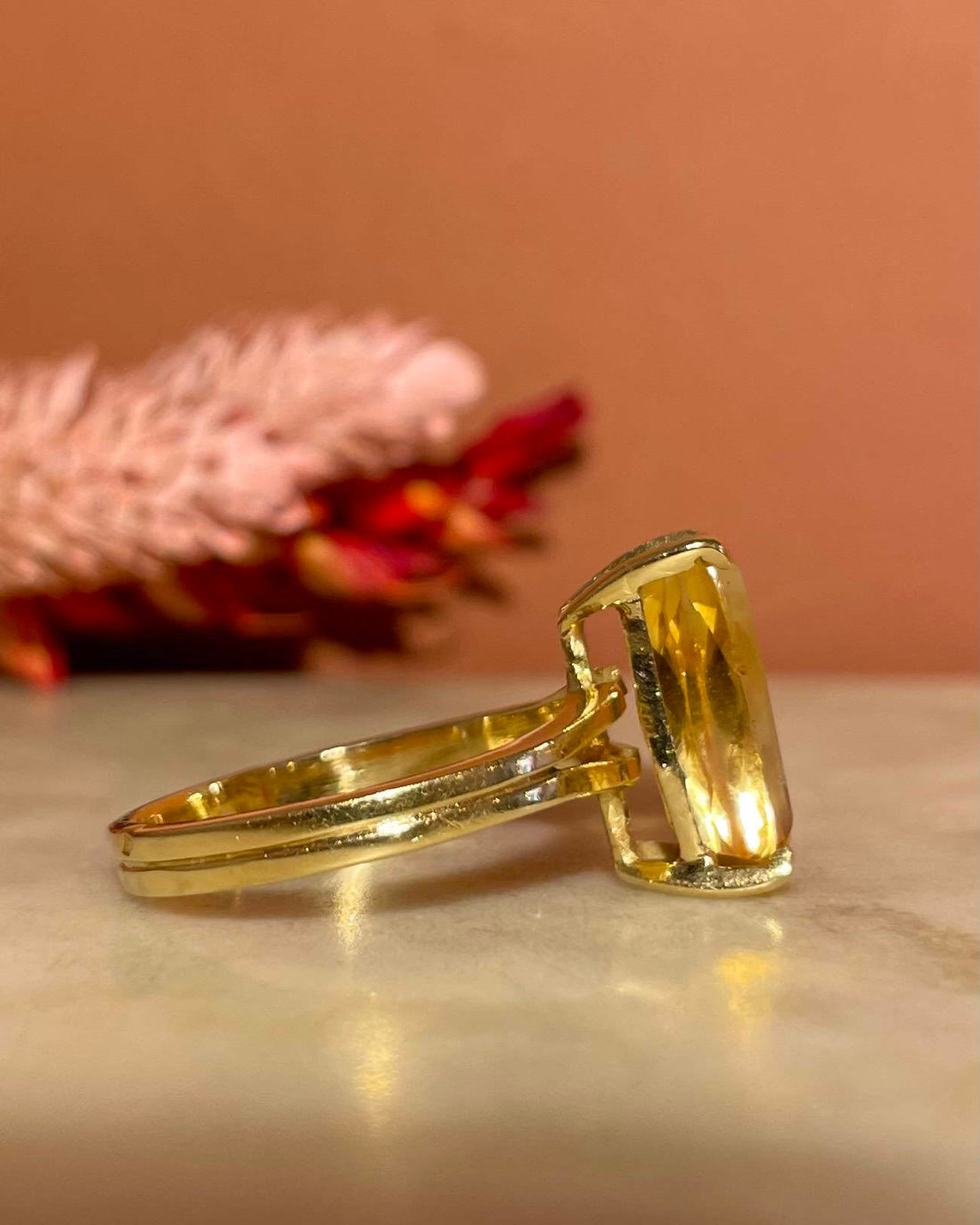 Bague Cocktail Citrine 3.30 carats &quot;Rhoda&quot;