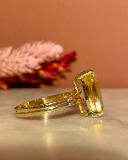Bague Cocktail Citrine 3.30 carats &quot;Rhoda&quot;
