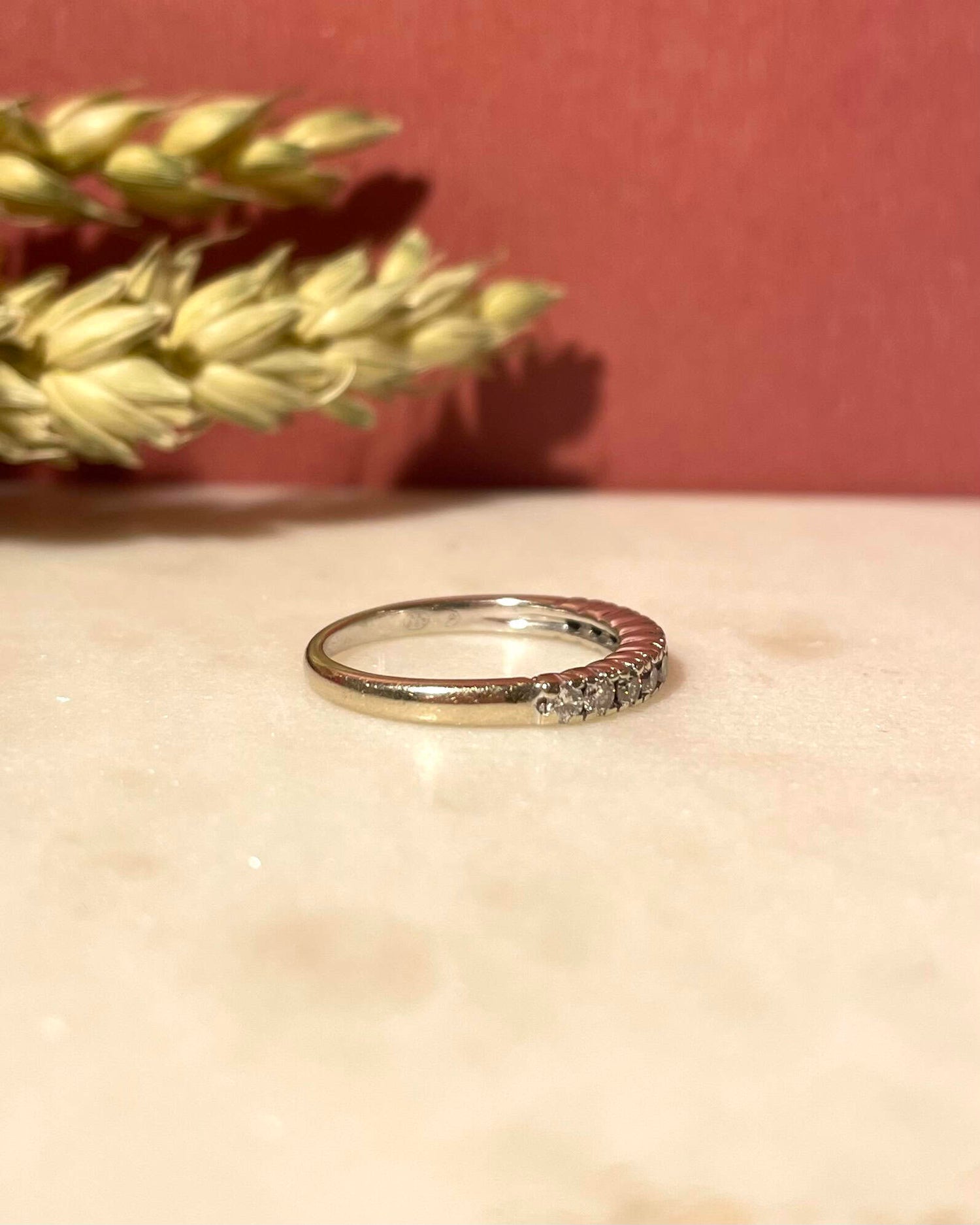Demi-Alliance 10 Diamants 0.30 carat &quot;Murielle&quot;