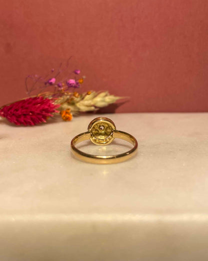Bague Vintage Or Jaune et Diamant &quot;Levana&quot;