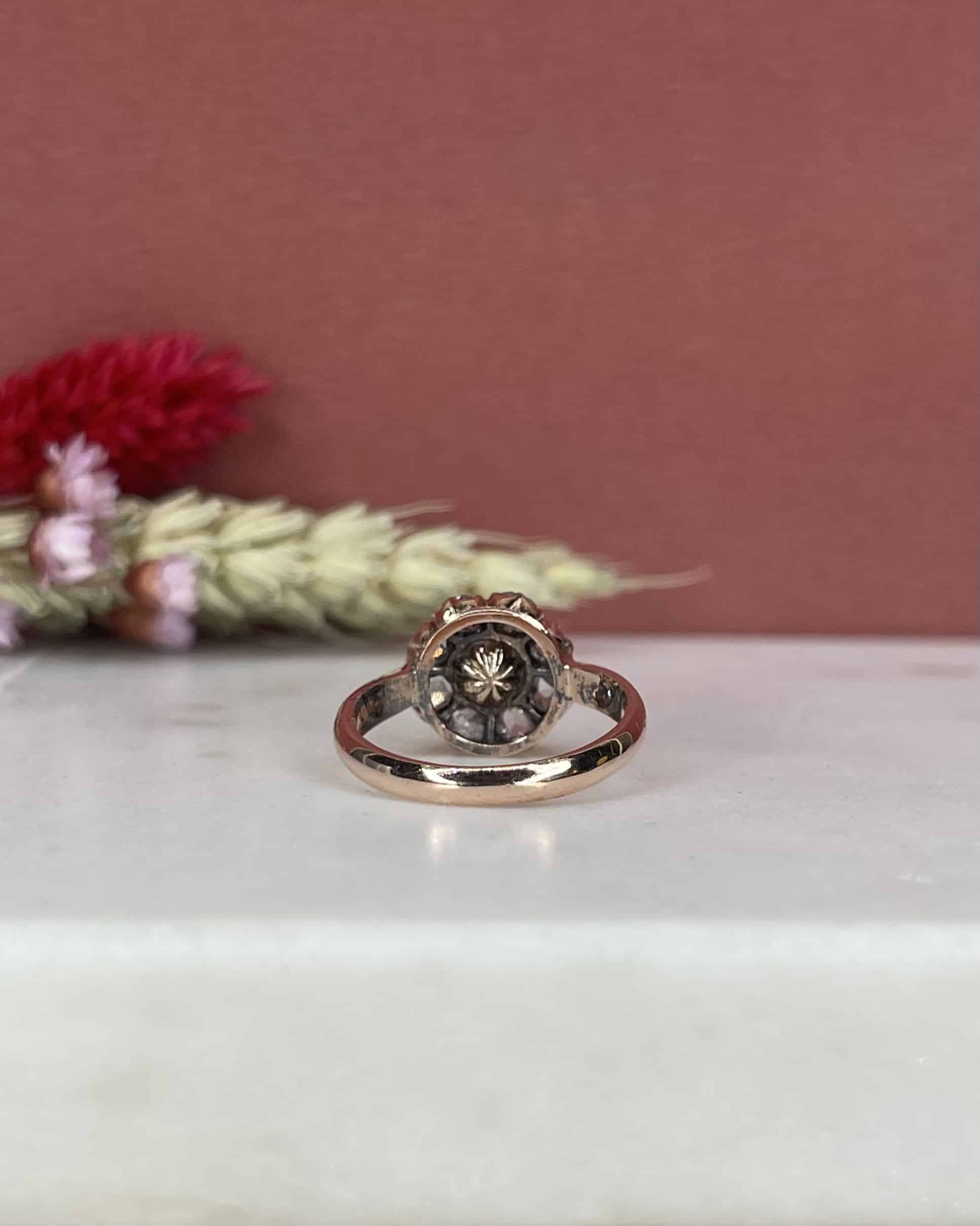 Bague Marguerite Perle &amp; Diamants "Anaïa" - Elliade Paris