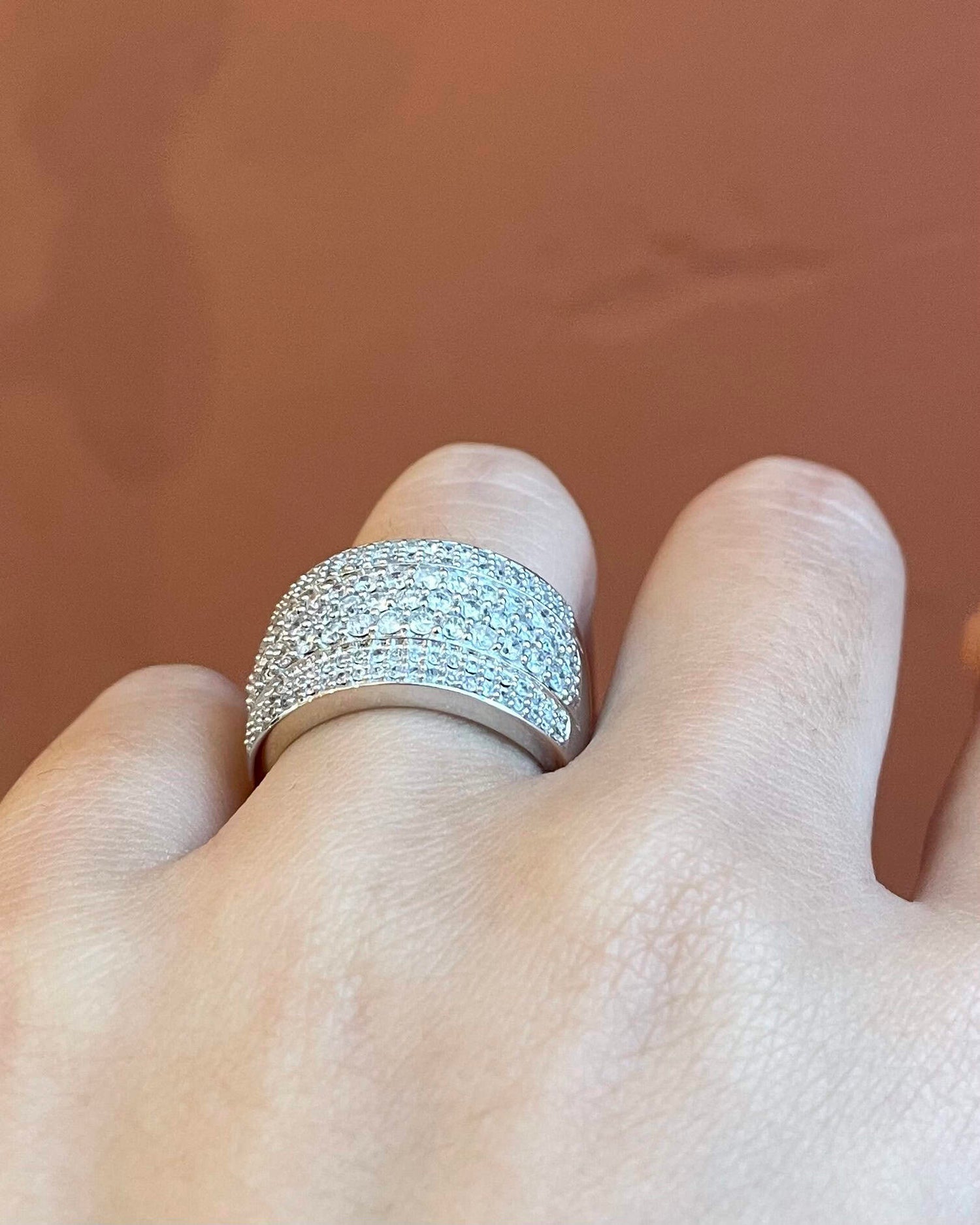 Bague Jonc Diamants 2.08 carats &quot;Suzi&quot;