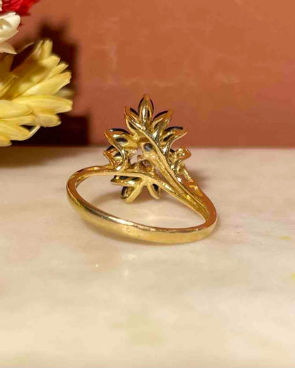 Bague Marguerite Saphir coeur Diamants &quot;Millie&quot;