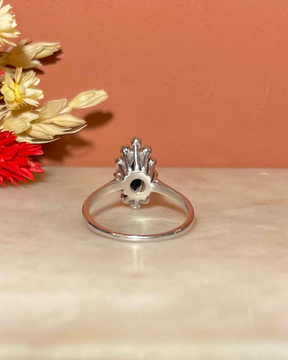 Bague Marguerite Saphir &amp; Diamants &quot;Elea&quot;