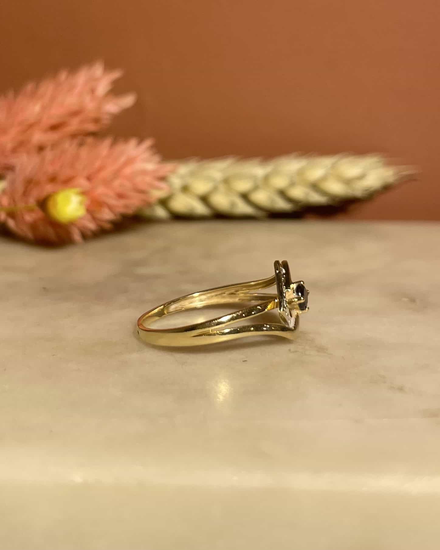 Bague Vintage Saphir &quot;Elianne&quot;