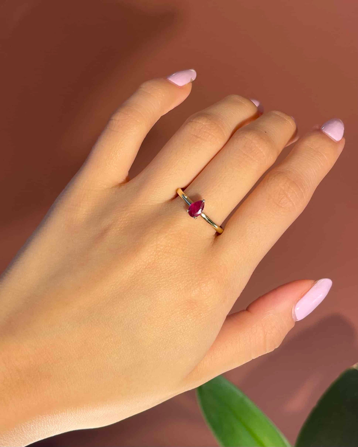 Bague Solitaire Rubis &quot;Sabria&quot;