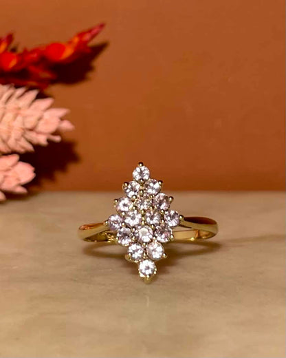 Anillo de río de tanzanita y diamantes &quot;Katie&quot;