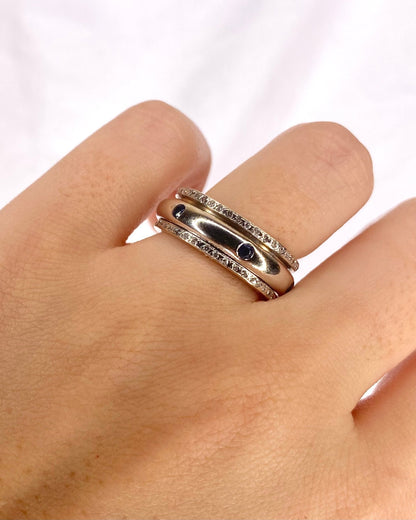 Bague Anneau Saphirs &amp; Diamants 0.43 carat "Gigi" - Elliade Paris