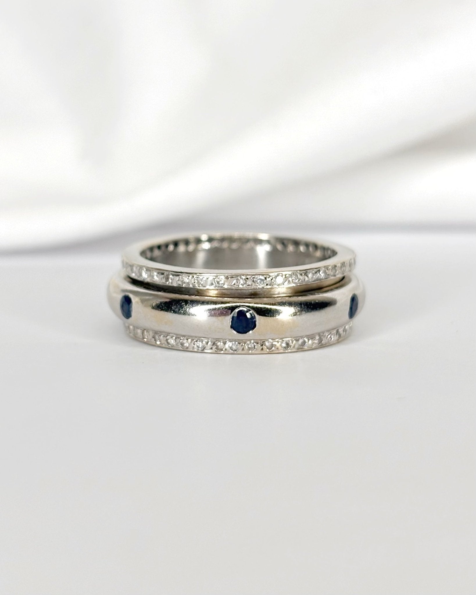 Bague Anneau Saphirs &amp; Diamants 0.43 carat "Gigi" - Elliade Paris