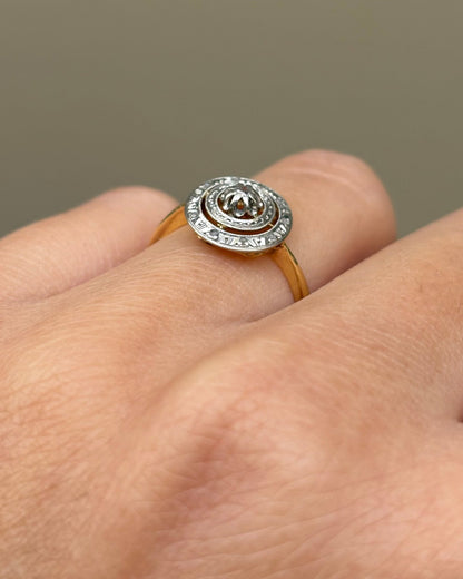 Bague Art Déco 11 Diamants &quot;Adenora&quot; - Elliade Paris