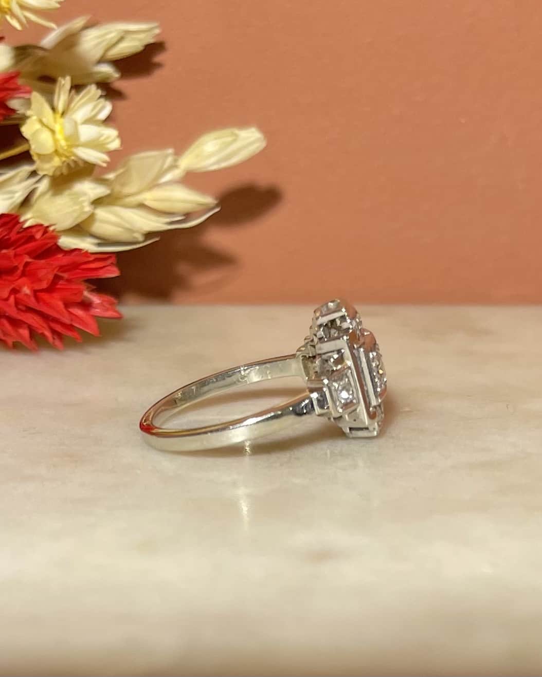 Bague Art - déco 12 Diamants "Tatum" - Elliade Paris