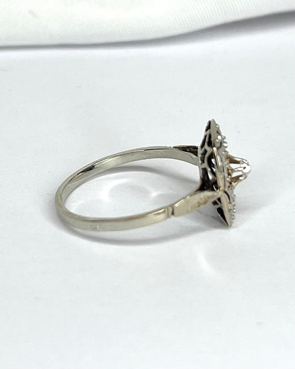 Bague Art - Déco 13 Diamants "Anouchka" - Elliade Paris