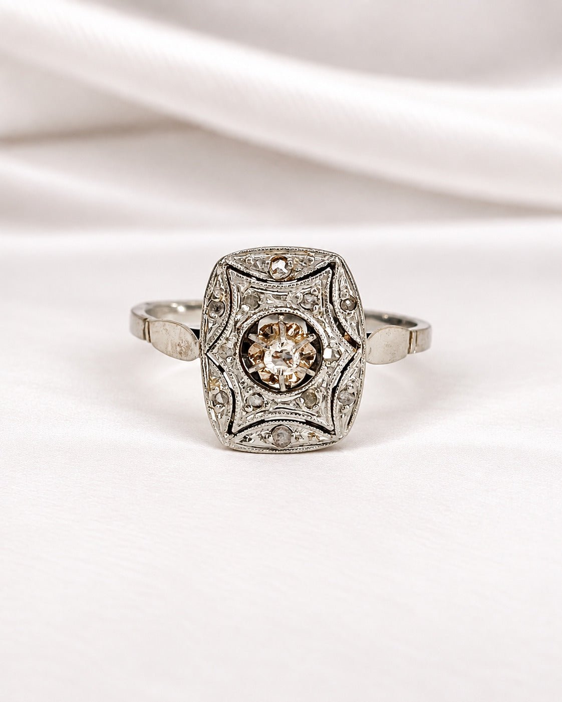Bague Art-Déco 13 Diamants "Anouchka" - Elliade Paris