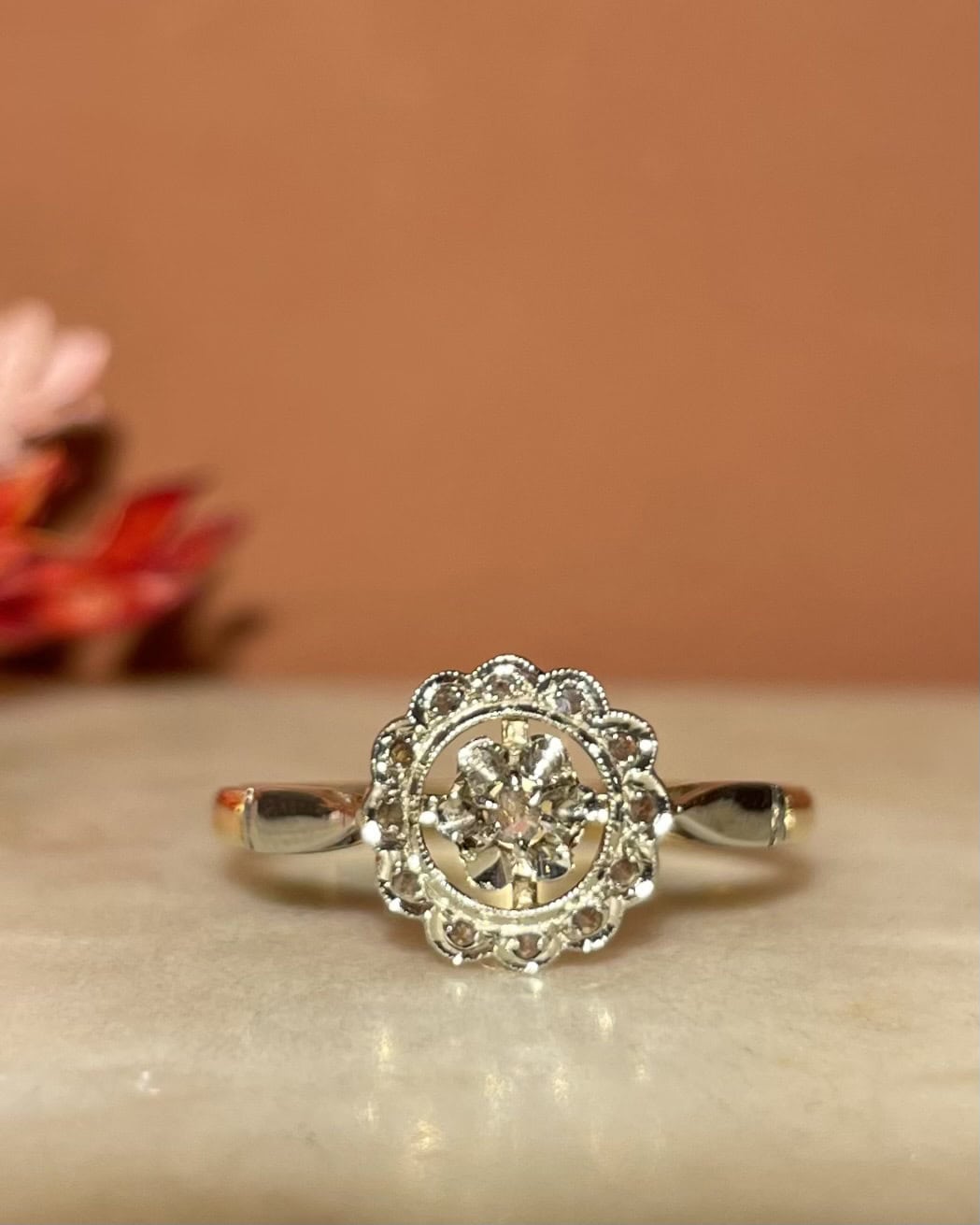 Bague Art - déco 13 Diamants "Bénédicte" - Elliade Paris