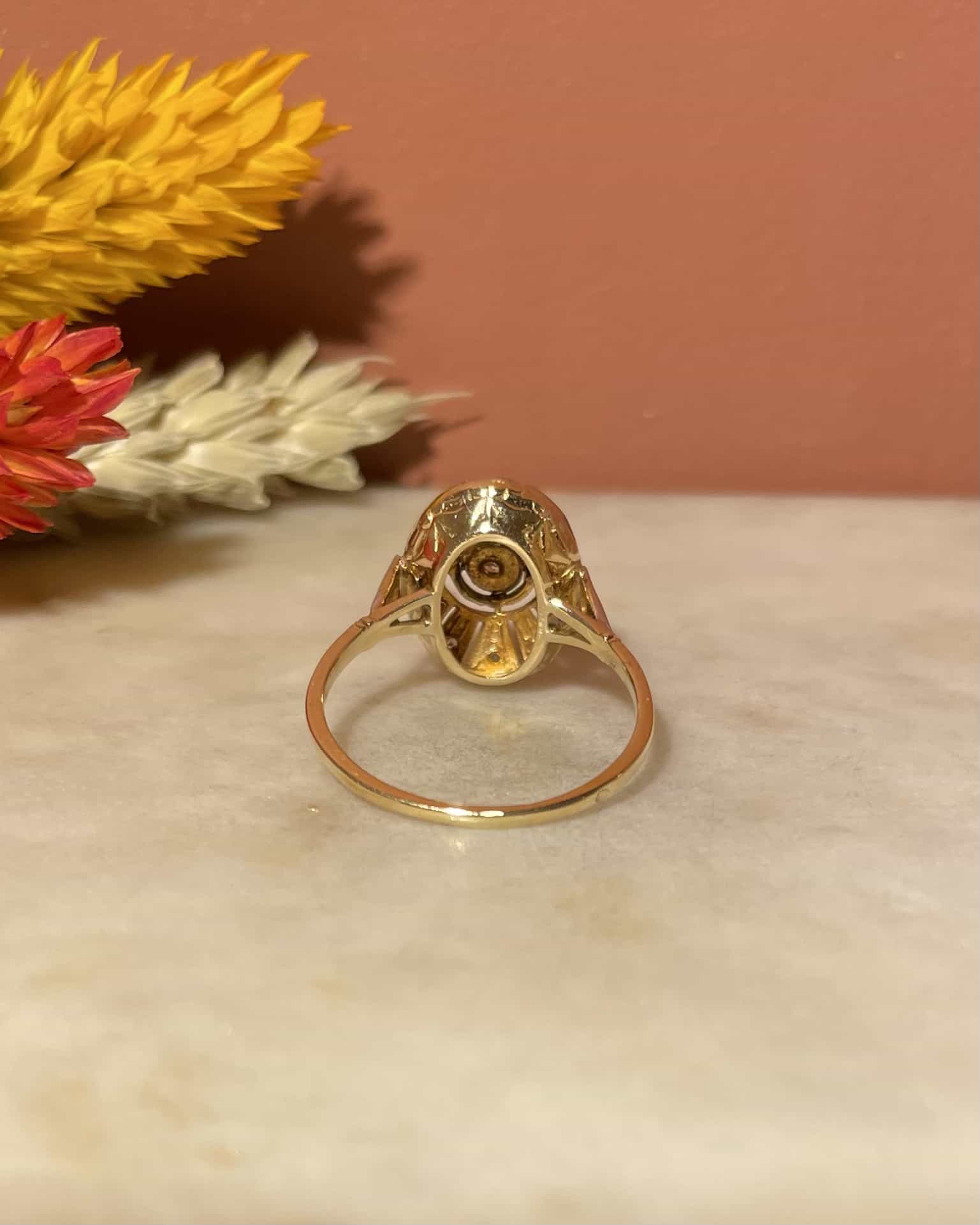 Bague Art - Déco 13 Diamants &quot;Blandine&quot; - Elliade Paris
