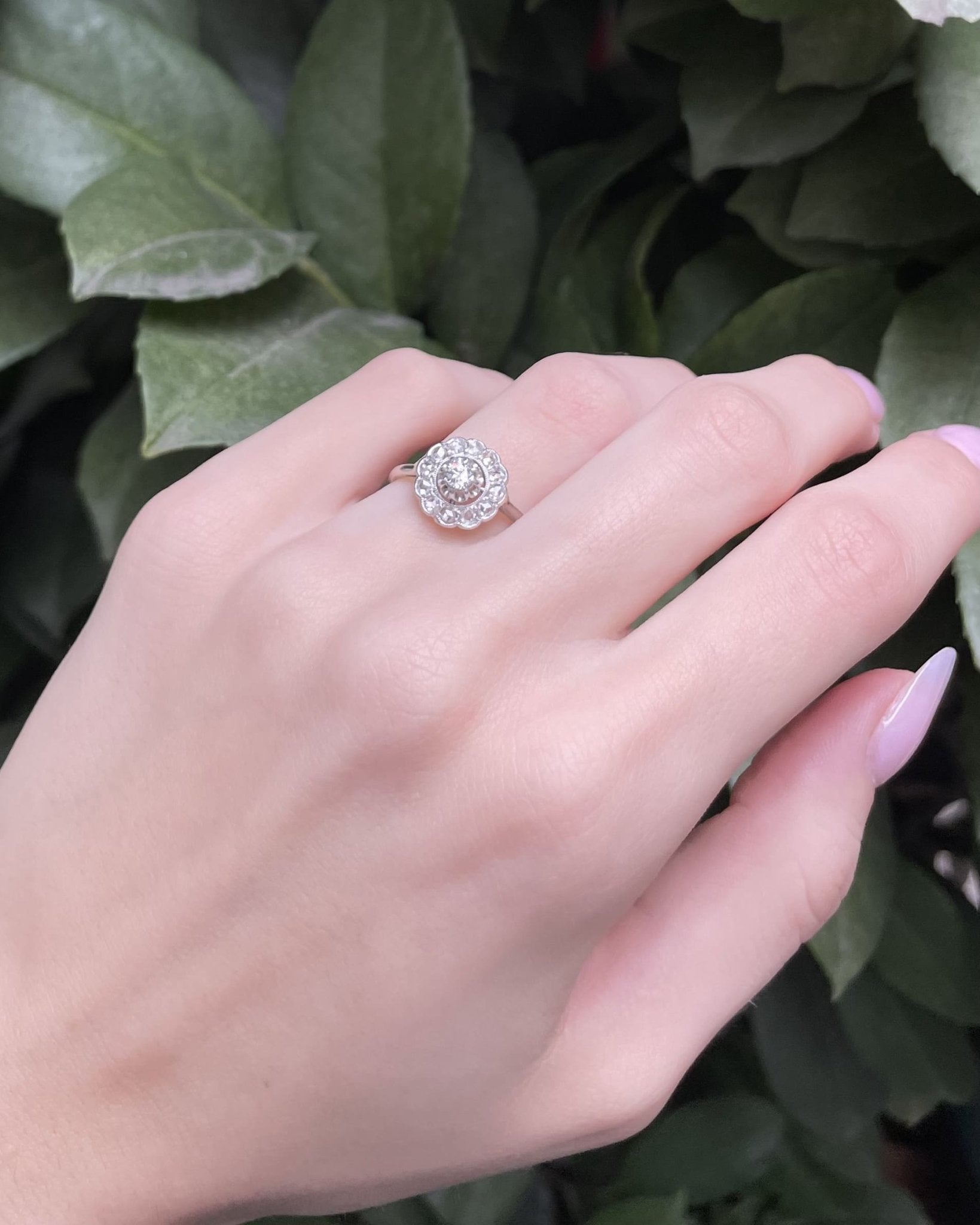 Bague Art - Déco 13 Diamants &quot;Katsia&quot; - Elliade Paris