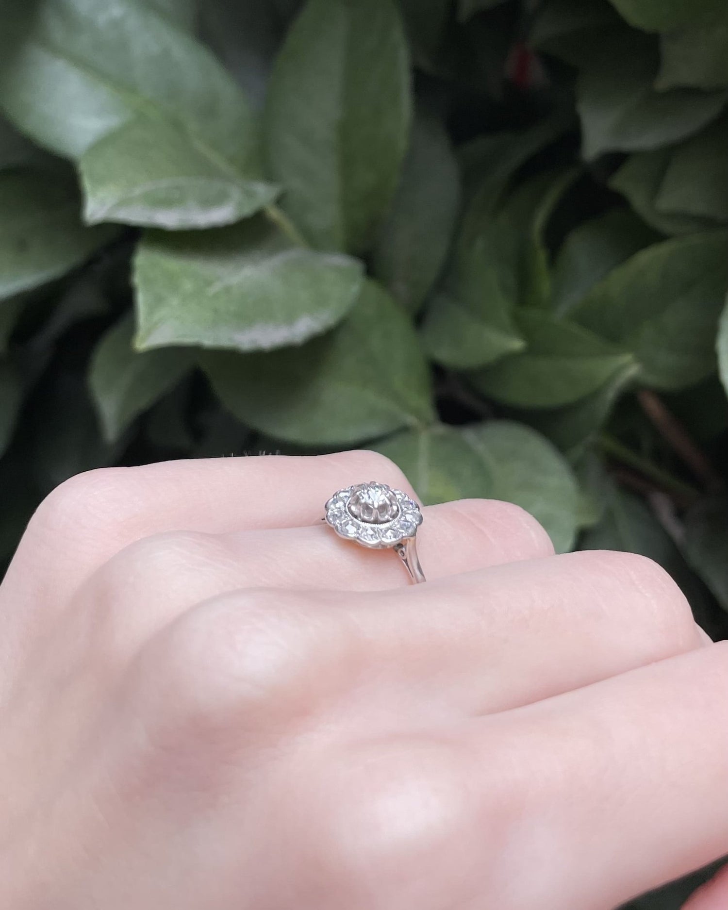 Bague Art - Déco 13 Diamants &quot;Katsia&quot; - Elliade Paris