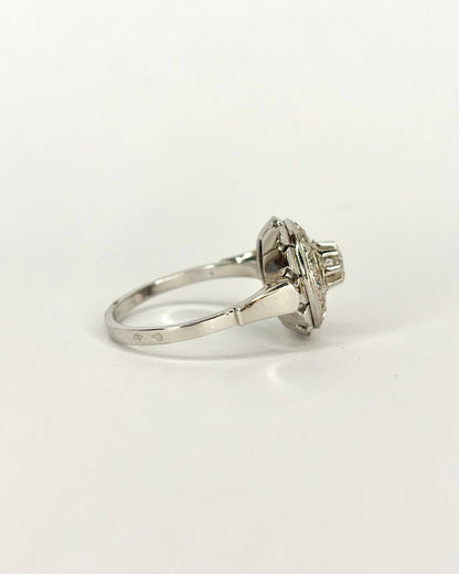Bague Art Déco 13 Diamants &quot;Lina&quot; - Elliade Paris