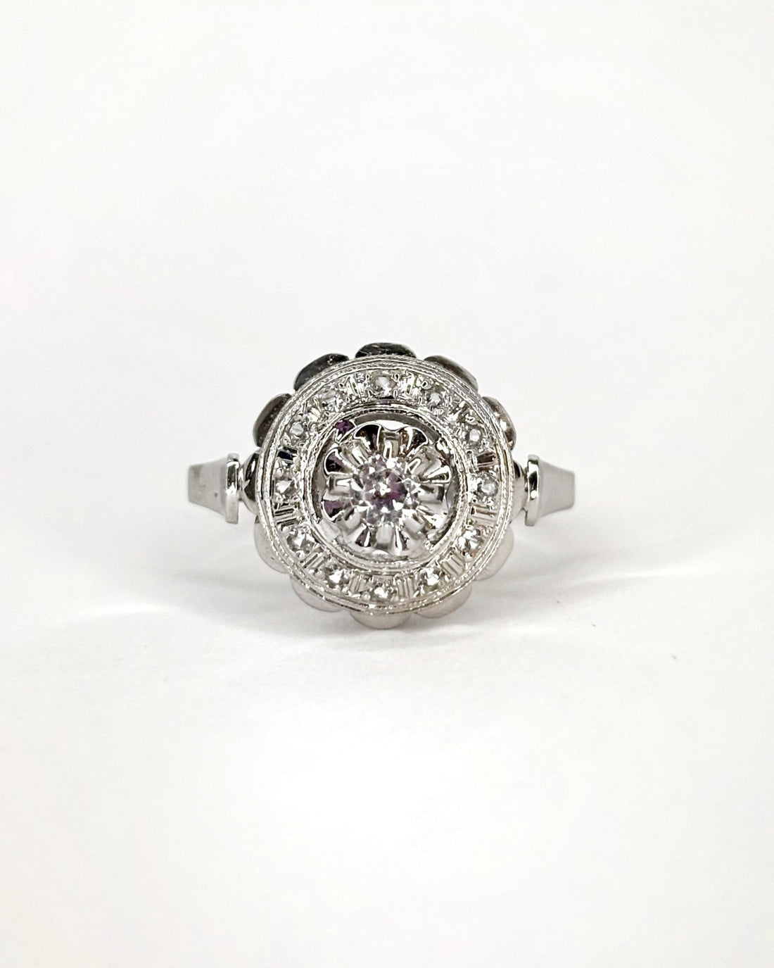 Bague Art Déco 13 Diamants &quot;Lina&quot; - Elliade Paris