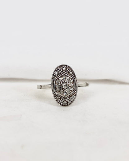 Bague Art Deco 13 Diamants &quot;Yara&quot; - Elliade Paris