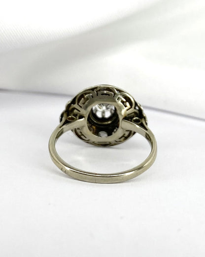 Bague Art - Déco 15 Diamants 0.63 carat &quot;Mandy&quot; - Elliade Paris