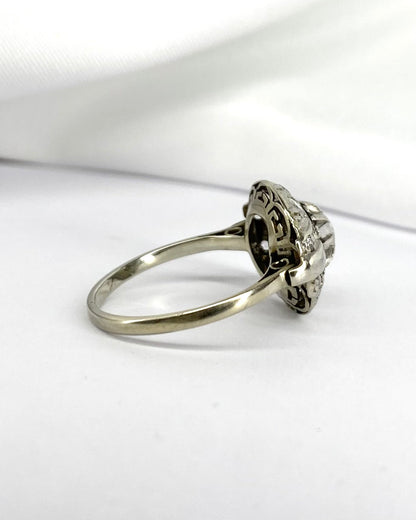 Bague Art - Déco 15 Diamants 0.63 carat &quot;Mandy&quot; - Elliade Paris