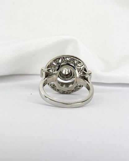 Bague Art Déco 15 Diamants 0.73 carat &quot;Dolly&quot; - Elliade Paris