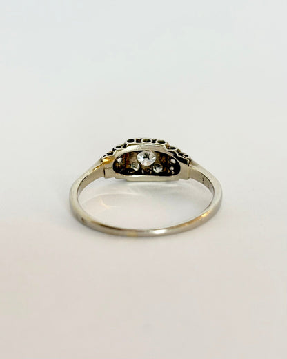 Bague Art Déco 15 Diamants &quot;Camélia&quot; - Elliade Paris