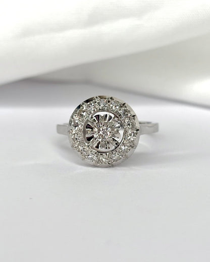 Bague Art déco 15 Diamants &quot;Julie&quot; - Elliade Paris