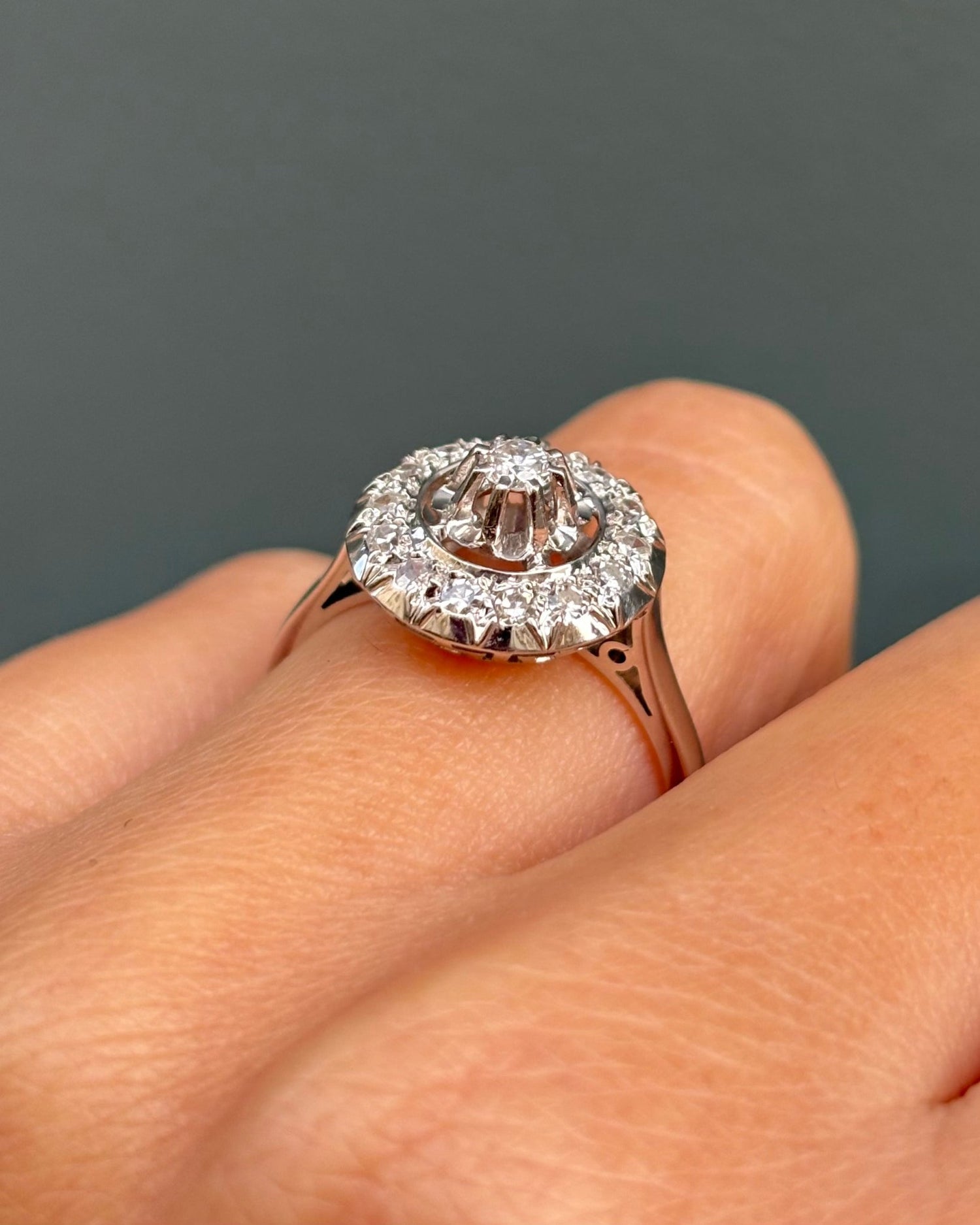 Bague Art déco 15 Diamants &quot;Julie&quot; - Elliade Paris