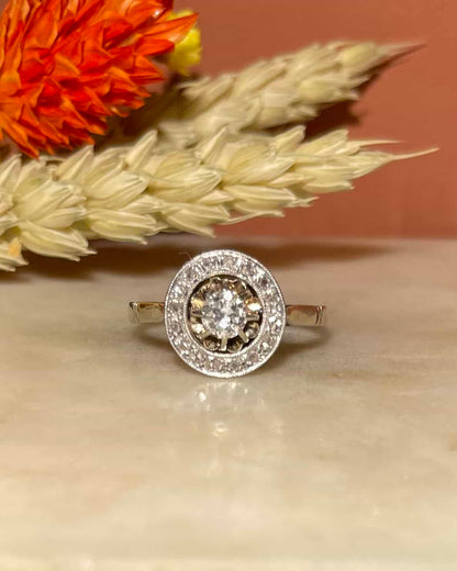 Bague Art Déco 17 Diamants &quot;Nina&quot; - Elliade Paris