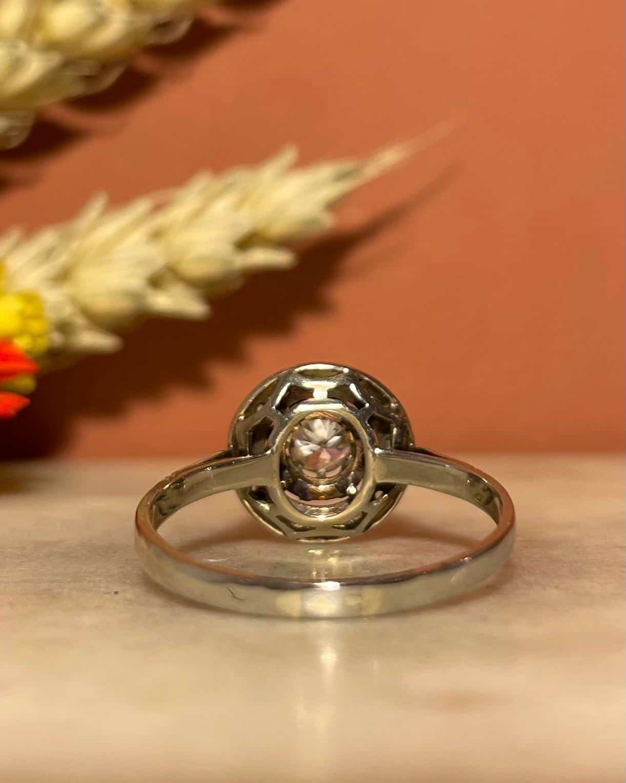 Bague Art Déco 17 Diamants &quot;Nina&quot; - Elliade Paris