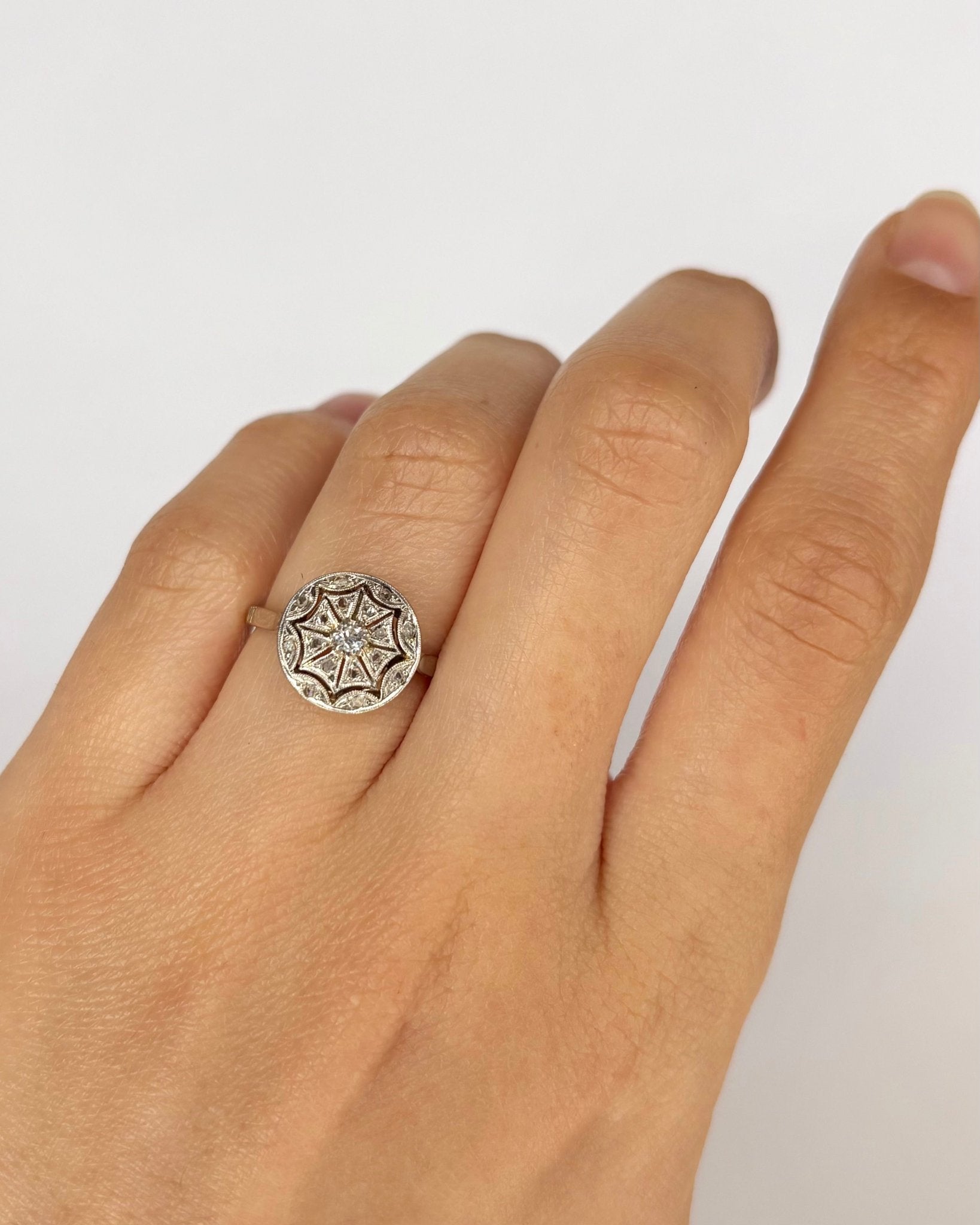 Bague Art Déco 17 Diamants "Taria" - Elliade Paris