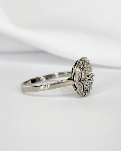 Bague Art Déco 17 Diamants "Taria" - Elliade Paris