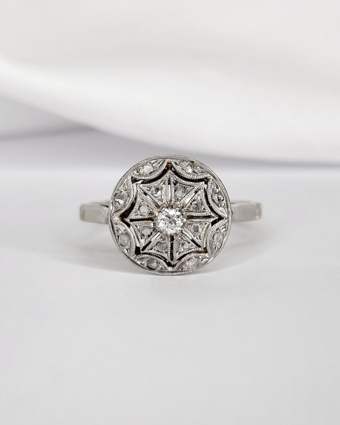 Bague Art Déco 17 Diamants "Taria" - Elliade Paris