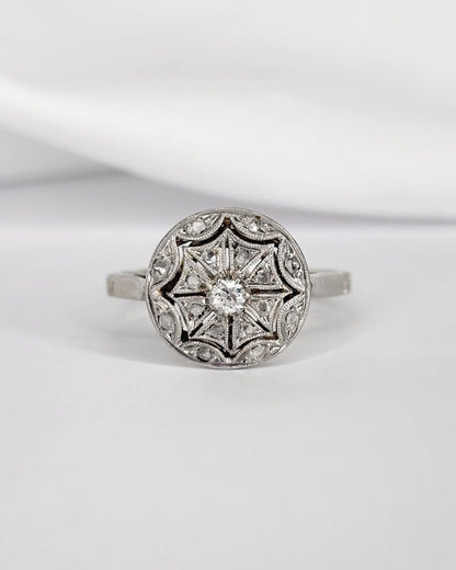 Bague Art Déco 17 Diamants "Taria" - Elliade Paris