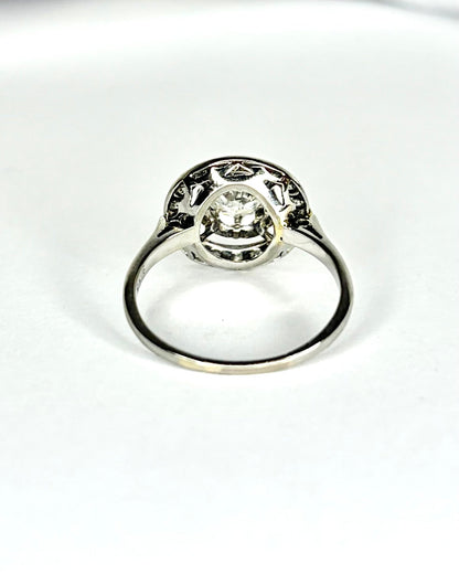 Bague Art - Déco 19 Diamants 1 carat "Méline" - Elliade Paris