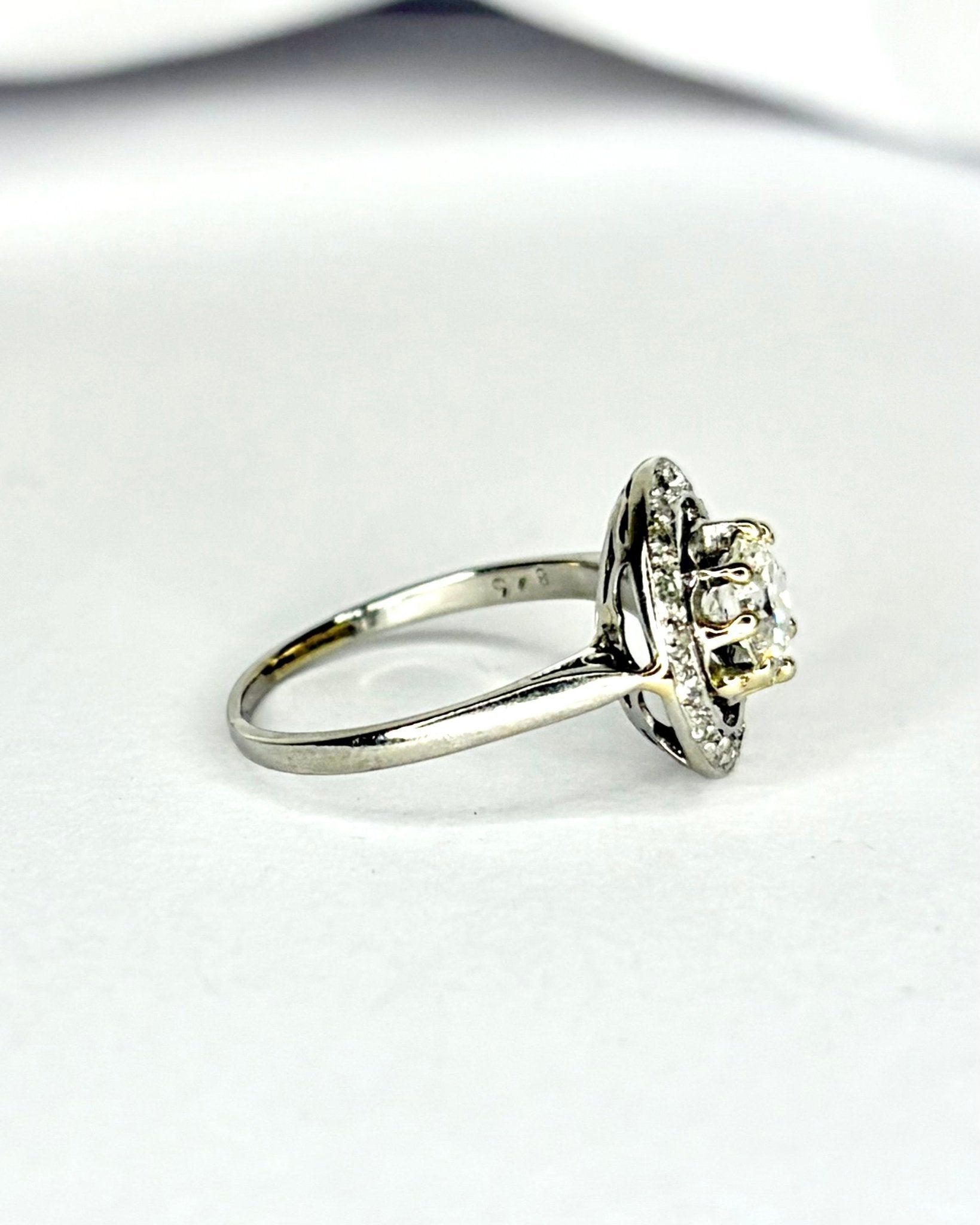 Bague Art - Déco 19 Diamants 1 carat "Méline" - Elliade Paris