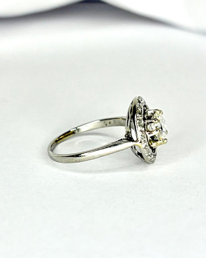 Bague Art - Déco 19 Diamants 1 carat "Méline" - Elliade Paris