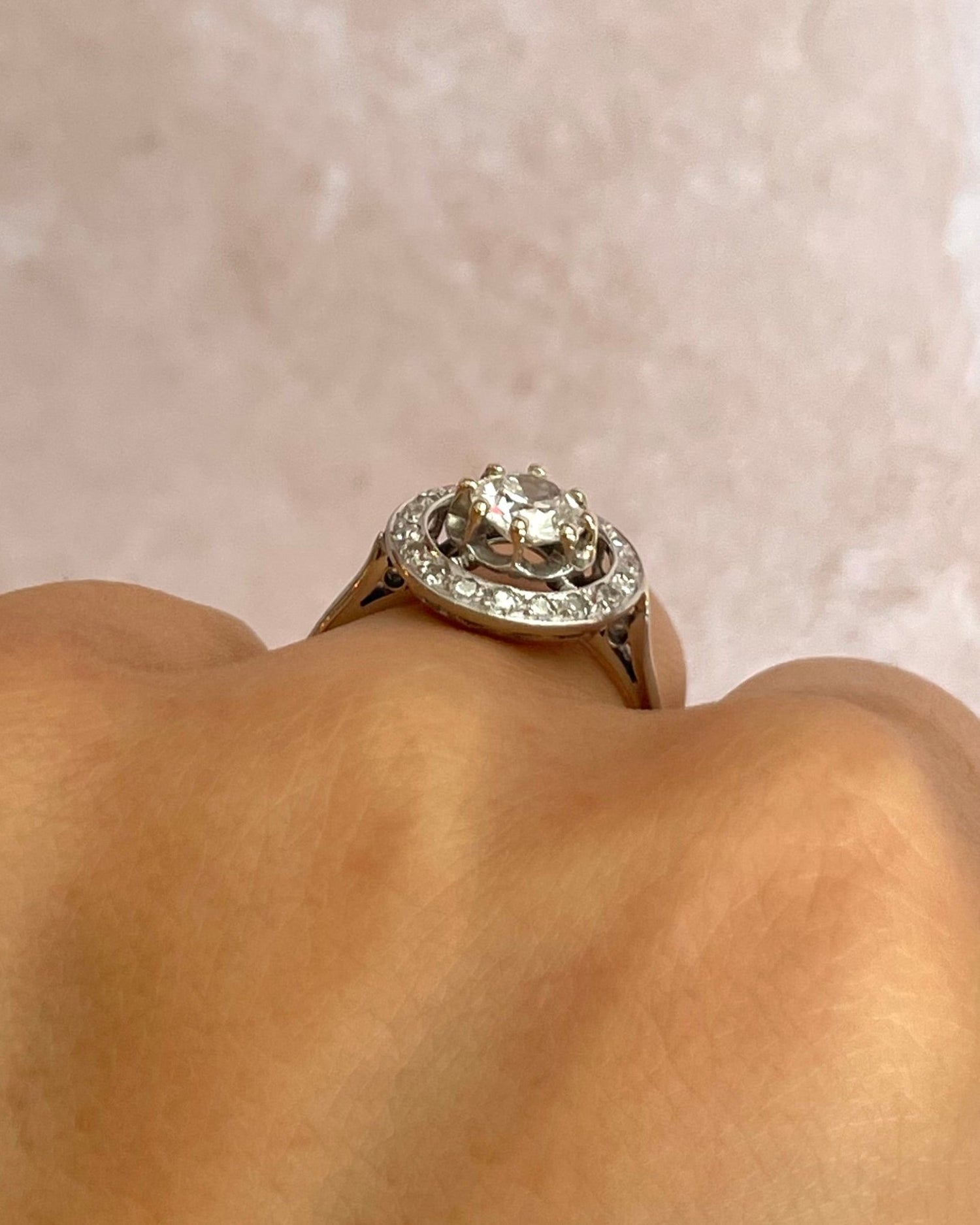 Bague Art - Déco 19 Diamants 1 carat "Méline" - Elliade Paris